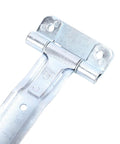 12 Inch Trailer Door Strap Hinge With Offset Bent Design for side doors, shown in close-up view