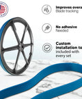 Premium Urethane Band Saw Tires Set Of 2 For 12 Inch Saws Built For Precise Blade Tracking And Long Lifespan Easy Install