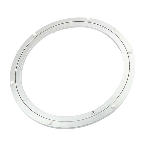 12 Inch Aluminum Heavy Duty Lazy Susan Turntable Bearing, Round Swivel Plate Hardware for Dining Tables in durable aluminum alloy design.