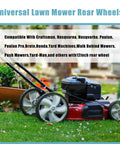 Walk-behind mower with 12x1.75 inch lawn mower rear wheels, compatible with Craftsman, Poulan, Husqvarna, Yard Machines