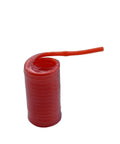 12 Meter Pneumatic PU 6x4mm Telescopic Spiral Hose for air compressors flexible spring tube in orange, coiled view, polyurethane material.