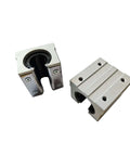 Two Pack 12mm SBR12UU Linear Bearing Pillow Blocks Open Type For CNC Routers And DIY Mills Aluminum Alloy Block