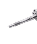 12mm Ball Screw SFU1204 500mm end, precision 4mm lead, low friction for CNC machines, DIY projects, shown with attached nut