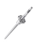 12mm Ball Screw SFU1204 RM1204 with Nut, length 9.84 inch for CNC machine, front view showing anti-backlash setup.