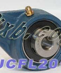 12mm Bearing UCFL-201 + 2 Bolts Flanged Cast Housing Mounted Bearings - VXB Ball Bearings