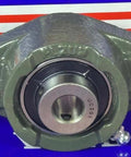 12mm Bearing UCFL201 2-Bolts Flanged Cast Housing Mounted Bearing front view with visible UC201 insert