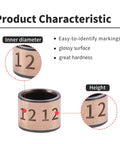 Five Pack Sleeve Bearings With 12mm Bore, 15mm OD And 12mm Length Oilless Bronze Sintered Bushings characteristics diagram