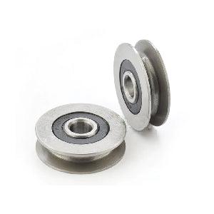 12mm Bore Bearing with 50mm Steel Wire Rope Cable Track Pulley 12x50x13mm - VXB Ball Bearings