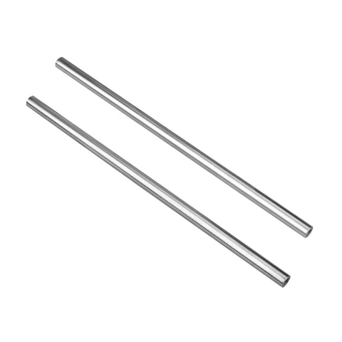 Two 12mm chrome plated linear rods 200mm long, featuring solid linear motion shafts with M6 internal threaded ends for CNC and 3D printers.