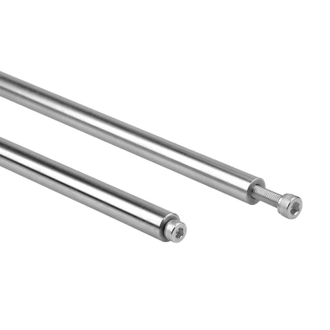 12mm Chrome Plated Linear Rods 300mm Long, 2pcs Solid Linear Motion Shafts with M6 Internal Threaded Ends