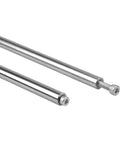 12mm Chrome Plated Linear Rods 400mm Long, 2pcs Solid Linear Motion Shafts with M6 Internal Threaded Ends, ideal for CNC and 3D printers