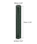 Heavy Duty 12mm Outer Diameter Die Springs 70mm Long 2 Pack Green For 3D Printers And Die Machinery Spiral Stamping Compression Mould Springs