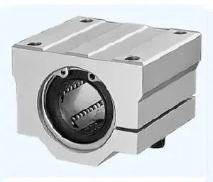 ✝️ SMJ12GUU NB 12mm Adjustable Block Unit Motion Linear Bearing, shown in silver, designed for smooth motion and stable alignment