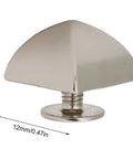 Close-up of 12mm pyramid studs four jaw rivets, zinc alloy material