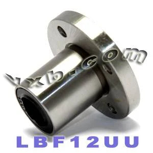 12mm Round Flanged Bushing Linear Motion LBF12UU - VXB Ball Bearings