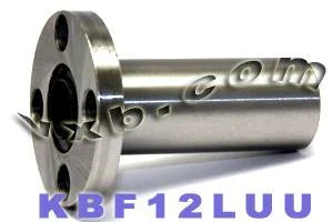 12mm Round Flanged Long Bushing Linear Motion LBF12LUU - VXB Ball Bearings