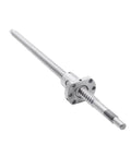 12mm Ball Screw SFU1204 500mm End Processing With Nut For CNC Machines And DIY Projects, side view of precision screw with nut