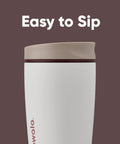 Keep coffee hot or iced on the go with this 12 oz insulated stainless steel tumbler featuring a leak-proof SmoothSip slider lid.