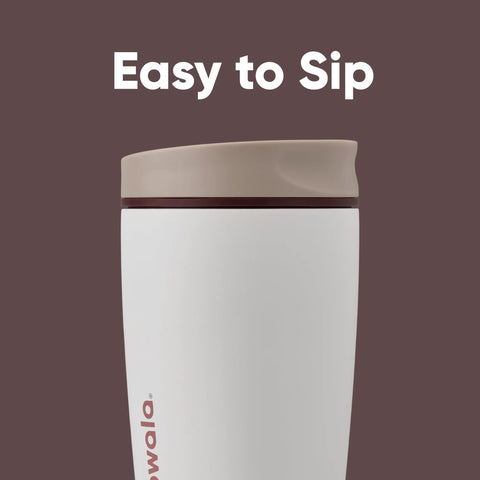 Keep coffee hot or iced on the go with this 12 oz insulated stainless steel tumbler featuring a leak-proof SmoothSip slider lid.