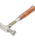 12 Oz Straight Rip Claw Hammer With Smooth Face And Genuine Leather Grip For Framing Carpentry Demolition And Woodworking Made In USA From Forged Steel Pro Grade Hand Tool For Precision Strikes And Durable Performance
