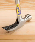 12 Oz Straight Rip Claw Hammer With Smooth Face And Genuine Leather Grip For Framing Carpentry Demolition And Woodworking Made In USA From Forged Steel Pro Grade Hand Tool For Precision Strikes And Durable Performance