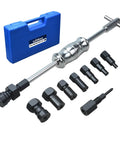 12pcs Blind Hole Collet Bearing Puller Set, Internal Bearing Extractor Puller Kit Slide Hammer with Expandable Collets 8-32MM shown