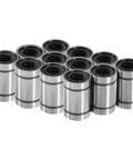 12PCS LM6UU Linear Bearings, 6mm Bore Dia Linear Motion Bushing with Double Side Rubber Seal Great for CNC Machine 3D Printer