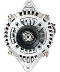 Front view of 12V 100A Automotive Alternator Replacement For Subaru Outback 2001 2005 Clockwise Rotation Internal Regulator Solid Pulley