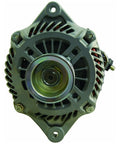 Front view of New 12V 110 Amp Automotive Alternator For Saab And Subaru Vehicles Drop In Replacement For The Impreza WRX STI