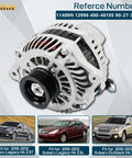 12V 110A Alternator For Outback And Legacy 2010-2012 2.5L With 6-Groove CW Pulley Replaces 11409N 12996 400-48195 90-27-3404