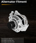 Beefed Up 12V 140Amp Replacement Alternator With 6 Groove Clutch Pulley For Dodge Avenger 2012 and Dart 2013–2016