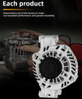 Beefed Up 12V 140Amp Replacement Alternator With 6 Groove Clutch Pulley For Dodge Avenger 2012 2.4L And Dodge Dart 2013 To 2016 2.0L 2.4L Chrysler 200 2012 L4 2.4L OE Compatible front view