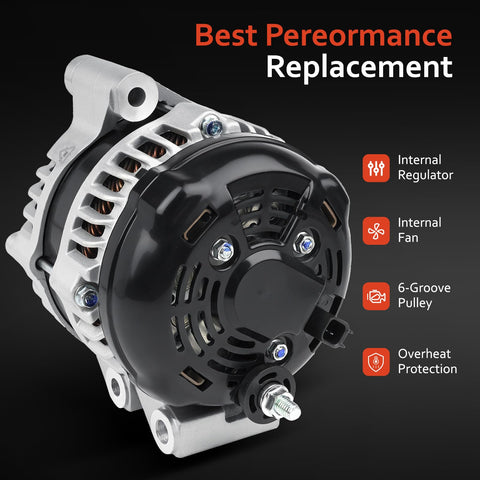 High Output 12V 160A Alternator Replacement For V6 3.6L Engines Fits Grand Caravan Journey Avenger Town And Country 200 Routan