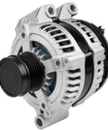 High Output 12V 160A Alternator Replacement For V6 3.6L Engines, side view showing pulley and casing design.