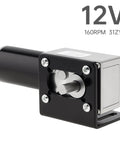 ✝️ Worm Gear Reducer 8 mm Shaft Size 1-Pack 12V Worm Gear Motor with strong housing and 160RPM.