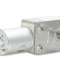 12V 25RPM High Torque DC Motor, Mini JGY 370 Motor Worm Gear Small Electric Motors Low RPM Reducer Motors Micro Reversible Motor Worm Shaft