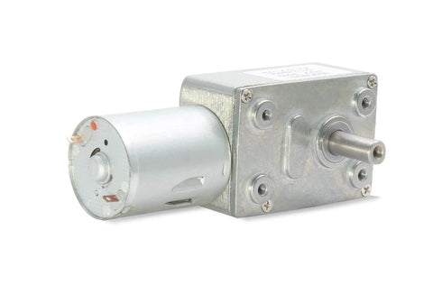 12V 25RPM High Torque DC Motor, Mini JGY 370 Motor Worm Gear Small Electric Motors Low RPM Reducer Motors Micro Reversible Motor Worm Shaft