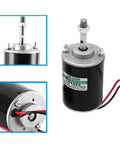 12V 30W Permanent Magnet DC Motor, 3000RPM High Speed CW/CCW Electric Gear Motor for DIY Generator, multiple angles shown