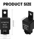 40 Amp SPST Automotive Relay For Fog Lights And Wiring Harness 12V High Current Replacement Part, 3 x 2.5 x 2.2 cm, model YL 388 S