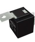 12V 40A/30A 5-Pin SPDT Automotive Relay Kit with 12V Coil, black casing, side view, ideal for auto projects and high-load systems