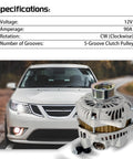 12V 90A Alternator Replacement For Subaru Impreza Forester 2004 2005 2006 2007 2008 2009 2010 With Five Groove Pulley Compatible With Saab Nine Two X