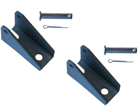 Mounting brackets and pins from 12 Volt Linear Actuator Kit 225 Lbs With Wireless Remote Control DPDT Switch And Mounting Brackets Includes 12V Actuator Remote Unit And Wire Connectors No Power Supply Included For Users With Their Own Battery