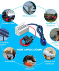 Versatile 12 Volt 10A Linear Actuator Switch Kit for wiring relay and control systems with wide applications including tonneau covers and solar tracking.