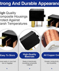 Two Pack Automotive Relay G8HL H71 12VDC for Honda Accord 2003 2014 Civic 2006 2014 Acura. Durable composite housing.