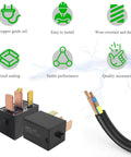 Image of a 2 Pack Car Relay Kit 12V DC 4 Pin Starter And AC Relay with highlighted features like durability and sealing.