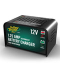 12V 1.25 Amp Car And Motorcycle Battery Charger And Maintainer With Float Charge For Automotive And ATVs Adaptive Smart Charging