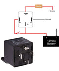 Heavy Duty 12V Car Relay 4 Pin SPST 40 Amp High Current Automotive Relay Pack Of 2 With 12V Coil And 14VDC Rating