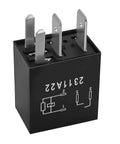12V DC 4 Pin Plug In Automotive Relay Set Of 2 For Ford Vehicles OEM Replacement, 30A Load Rating, black relay component