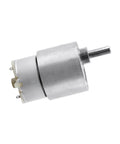 Side view of DC 12V Speed Reduction Gear Motor Electric High Motor Micro Multiple Reducer Replacement Motor (30RPM), showing metal casing.