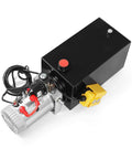 12V DC Hydraulic Dump Trailer Pump Workhorse With 15 Foot Remote 10 Quart Tank Double Acting Lift And Lower System For Dump Trucks And Trailers 3200 PSI Port A And 1500 PSI Port B Relief